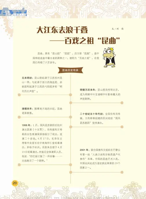 大江东去浪千叠——百戏之祖“昆曲”