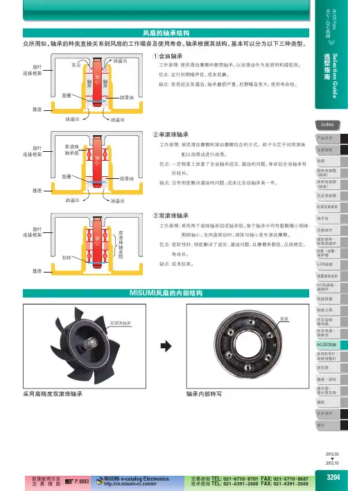 风扇选型指南说明书