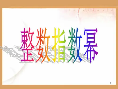 整数指数幂PPT课件
