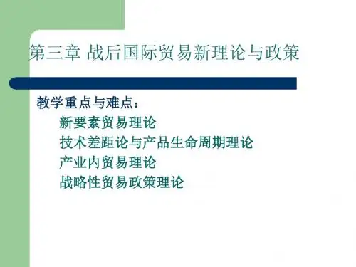 国际贸易理论与实务