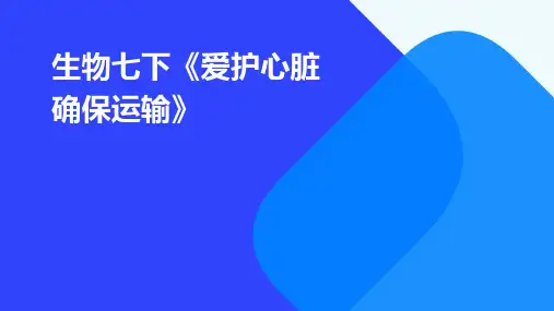生物七下《爱护心脏确保运输》