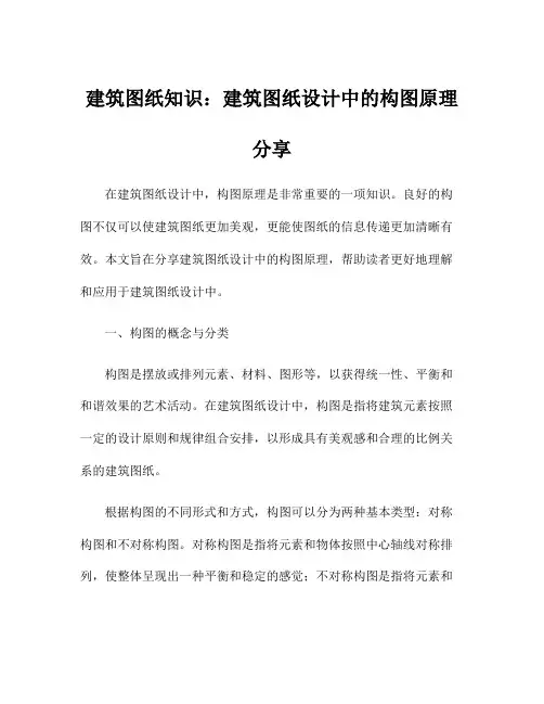 建筑图纸知识：建筑图纸设计中的构图原理分享