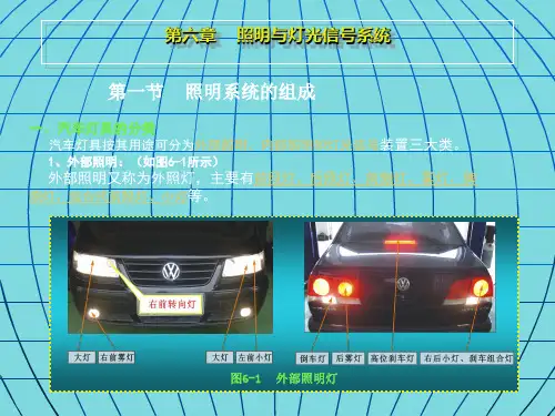第六章汽车照明与信号系统(分析“汽车”文档)共4张PPT