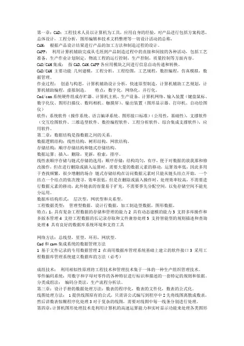 cam考试重点