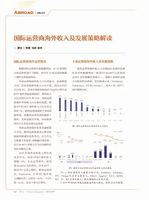 国际运营商海外收入及发展策略解读