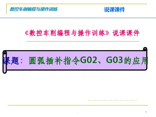 《圆弧插补指令G02G03》说课课件