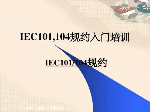 IEC101(104)规约入门培训(免费)