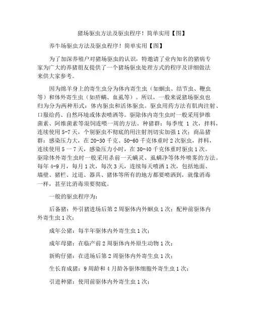 猪场驱虫方法及驱虫程序!简单实用【图】
