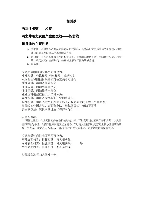 相贯线