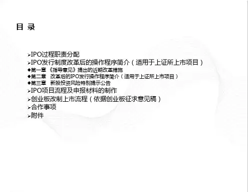 IPO实际操作流程演练课件