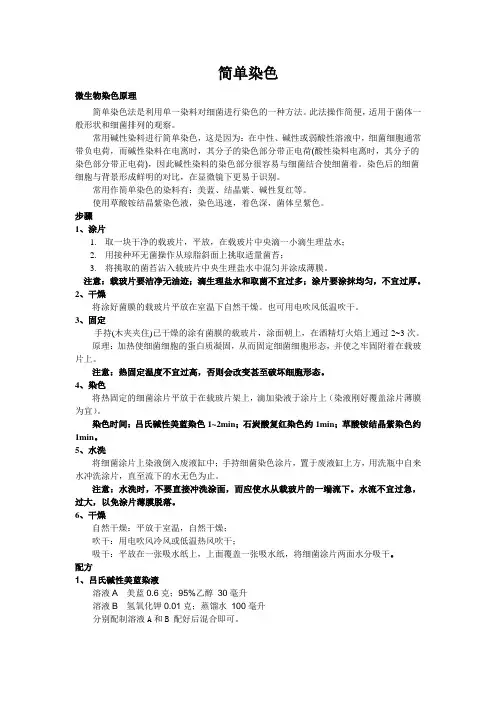 细菌简单染色法.