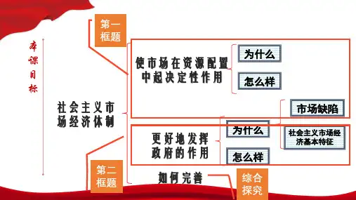 高中政治人教版新教材必修二更好发挥政府作用课件