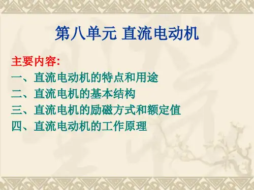 第八单元直流电动机案例