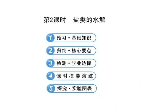 【全程复习方略】高中化学(鲁科版)选修四配套课件：3.2.2 盐类的水解