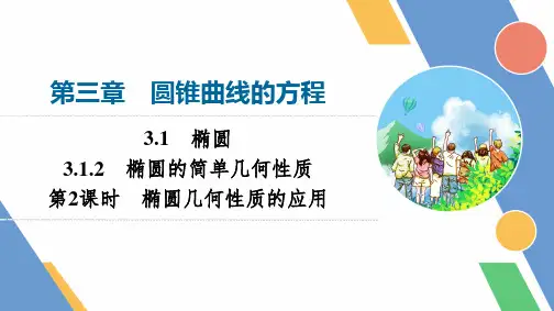 3.1.2椭圆几何性质的应用第2课时课件新教材人教A版选择性必修第一册