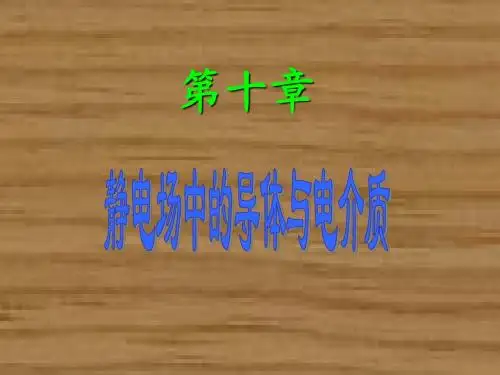 第十章静电场中的导体与电介质