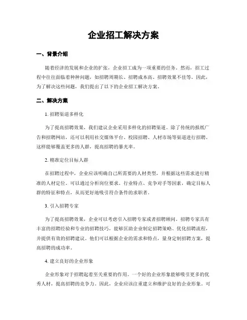 企业招工解决方案