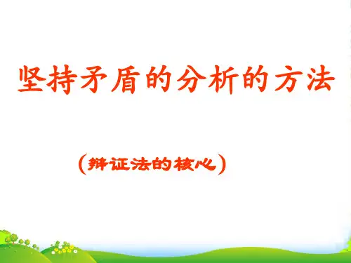 高中政治 哲学常识 第3课矛盾分析法复习课件 旧人教