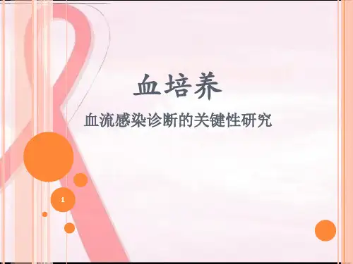 血培养采集ppt课件