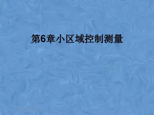 第6章小区域控制测量