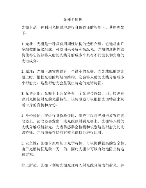 光栅卡原理