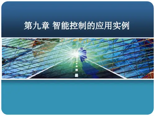 第九章 智能控制的应用实例