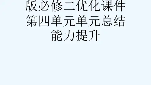 2728学政治人教版必修二优化课件第四单元单元总结能力提升[可修改版ppt]