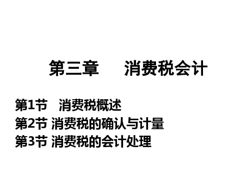 第3章 消费税会计