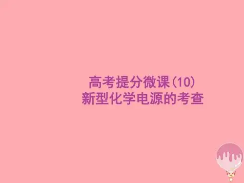 高考化学大一轮复习 高考提分微课(10)新型化学电源的