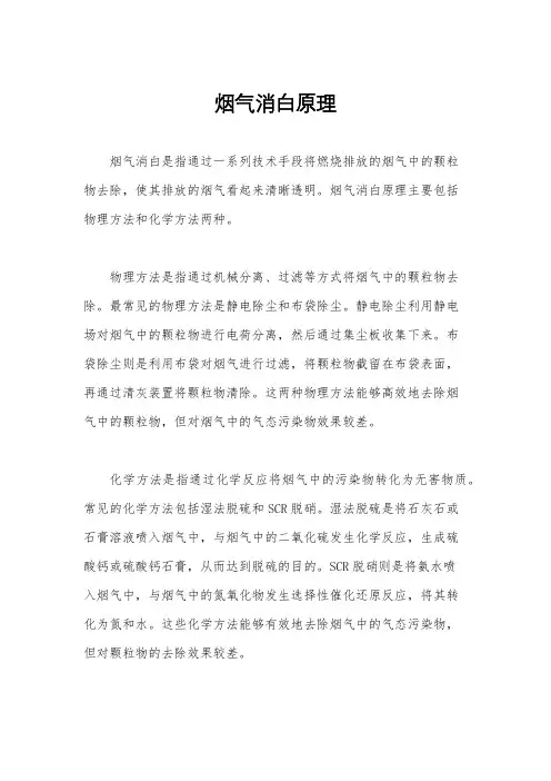 烟气消白原理