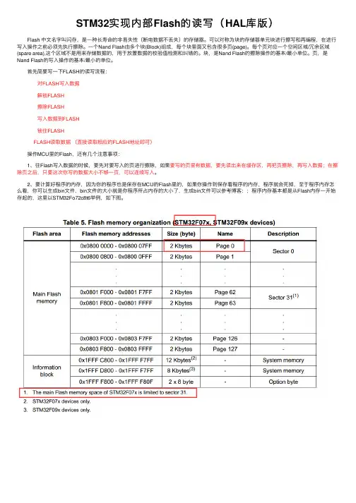 STM32实现内部Flash的读写（HAL库版）