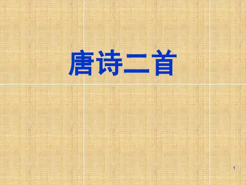 唐诗二首(课堂PPT)