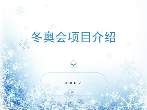 冬奥会项目介绍 ppt课件