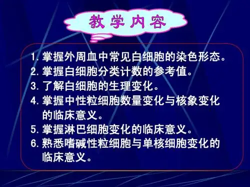 9白细胞形态、白加分意义