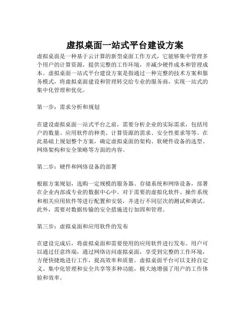 2023-虚拟桌面一站式平台建设方案-1