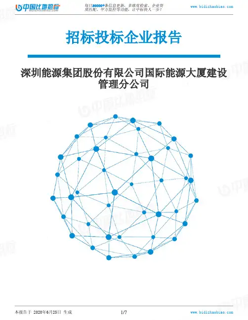 深圳能源集团股份有限公司国际能源大厦建设管理分公司-招投标数