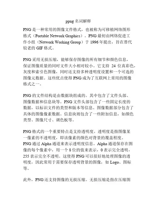 ppng名词解释