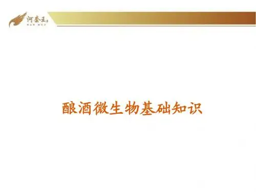 酿酒微生物讲稿