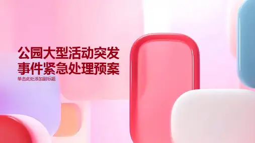 公园大型活动突发事件紧急处理预案