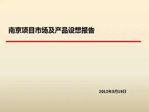 南京项目市场及产品设想报告(PPT 90页)