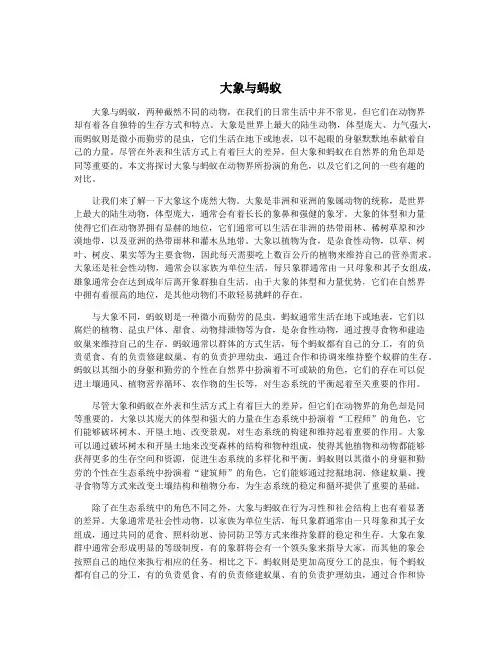 大象与蚂蚁