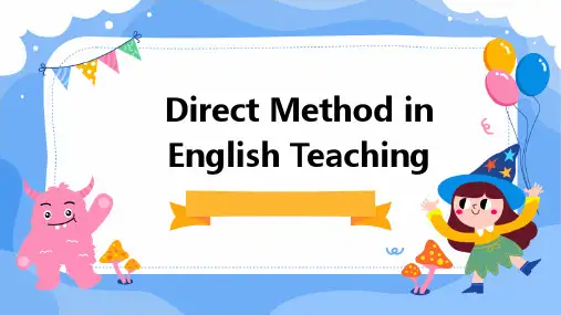 英语教学法之DirectMethod(直接法)