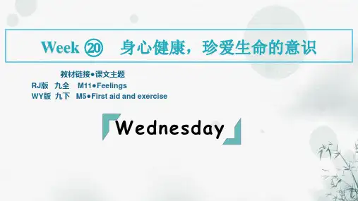 中考英语阅读复习Week20--Wednesday课件