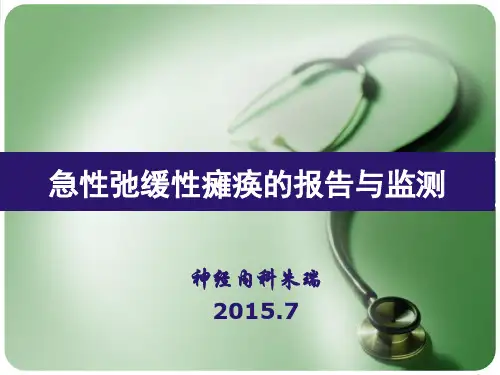 脊髓灰质炎培训精品PPT课件