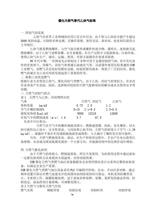乙炔气标准