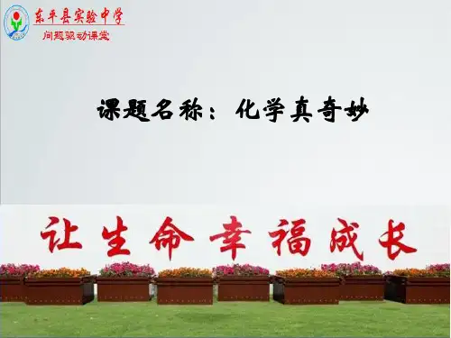第一单元第一节化学真奇妙第1课时课件-鲁教版(五四制)八年级化学上册