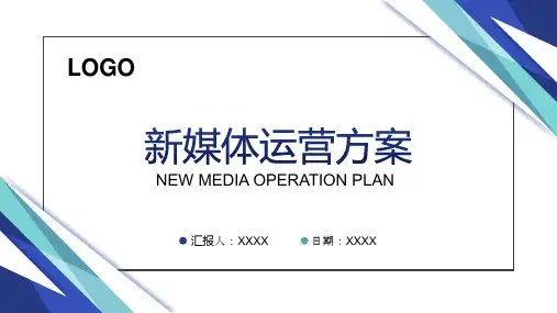 新媒体运营短视频营销宣传推广方案PPT模板
