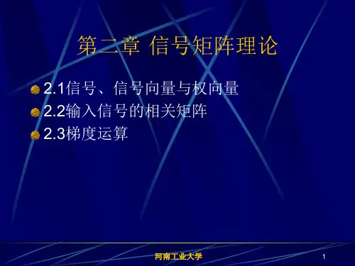第二章 信号矩阵理论PPT课件
