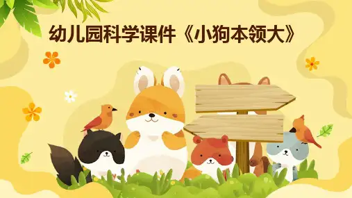 幼儿园科学课件《小狗本领大》