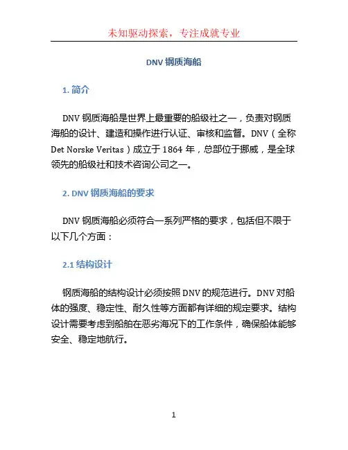 DNV 钢质海船